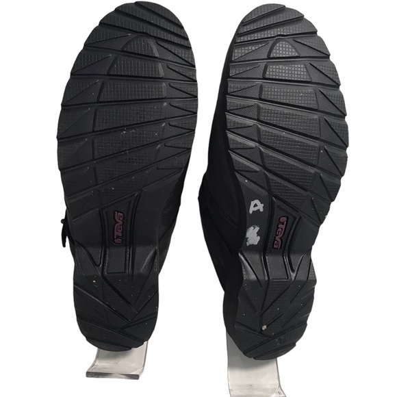 TEVA Womens Comfort Slide Shoes Size 8.5 Black Leather Slip On Mules 1012436 - Picture 7 of 8